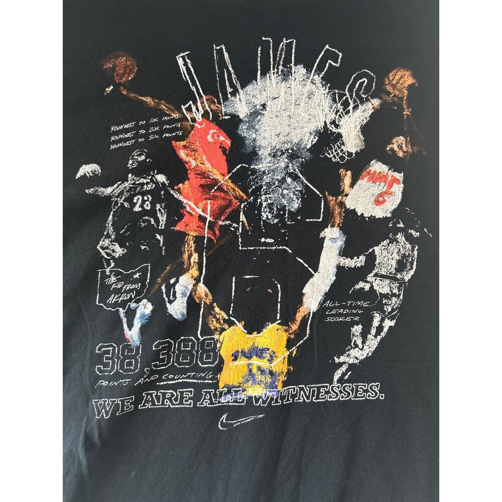 Y2K‎ Nike LeBron James Graphic Tee Black Streetwear